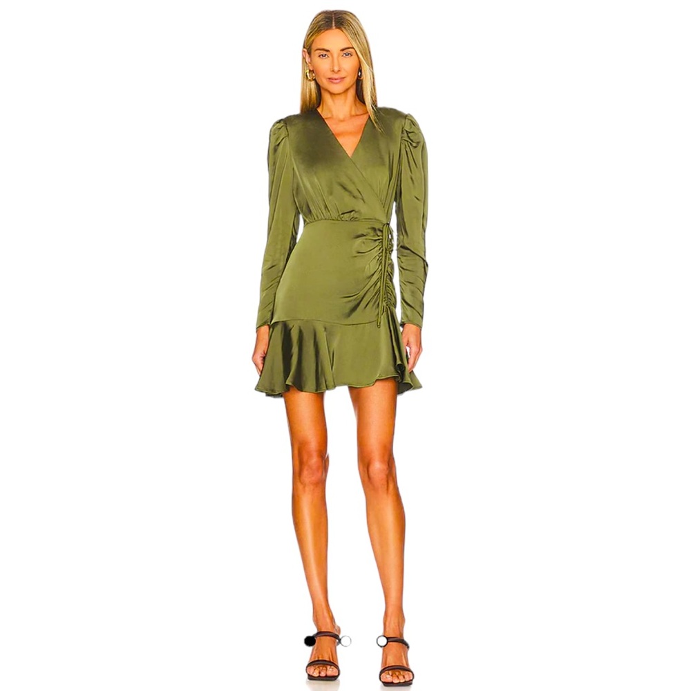 STEVE MADDEN- NYLA MINI DRESS IN OLIVE NIGHT Size 2